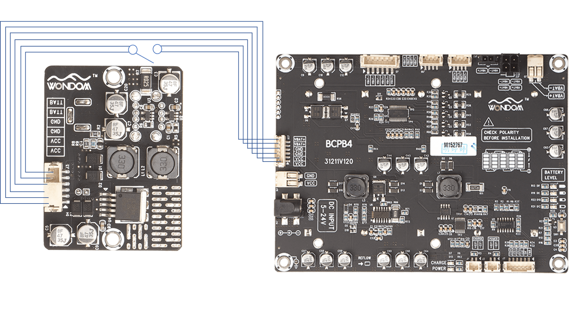 Ps Bc Bcpb Dc Input Conversion Board W Bc Usb Charging Port