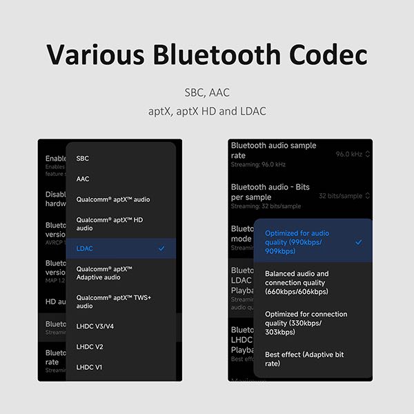 bluetooth5.0 イヤホン コーデック ストア ldac