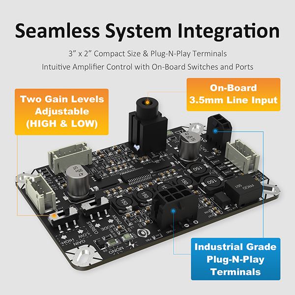AA-AB32145 AIPO2X8 2x8W / 1x16W Audio Amplifier Board TPA3110 with
