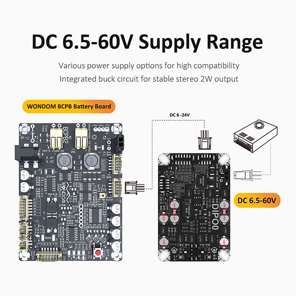 AA-AB32259 2x2W DC 6.5V - 60V I2S Input Pure Digital Audio