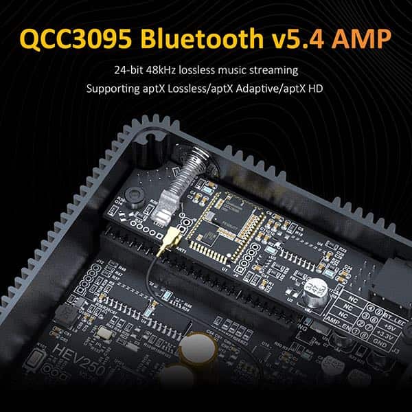 AA-AS32983 HEV250 2x50W QCC3095 Bluetooth 5.4 I2S Amplifier HDMI