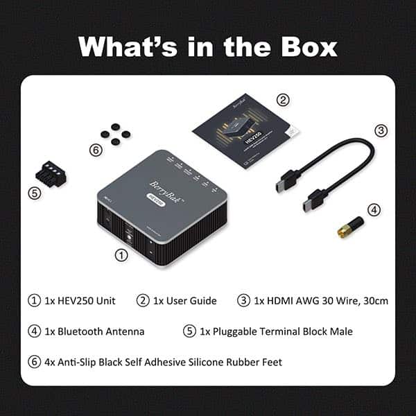 AA-AS32983 HEV250 2x50W QCC3095 Bluetooth 5.4 I2S Amplifier HDMI