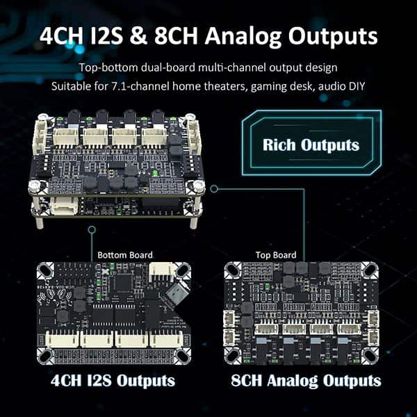 AA-AB41173 UCM-D2A-SA9128 7.1CH USB 2.0 to 4CH I2S & 8CH Analog Signal