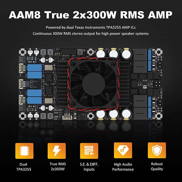 AA-AB32495 Pre-Sale AAM8 Dual TPA3255 True 2 x 300W RMS Line
