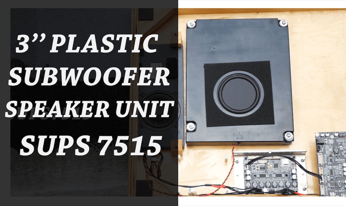 Subwoofer Control Unit Mono Audio Amplifier for Subwoofer with Volume Control Module | Wondom