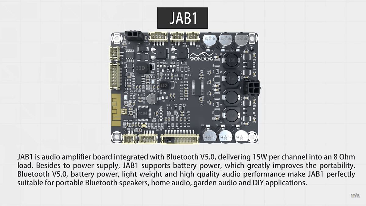 AA-JA32151v2 WONDOM JAB1v2 2 x 15Watt Audio Amplifier Board with