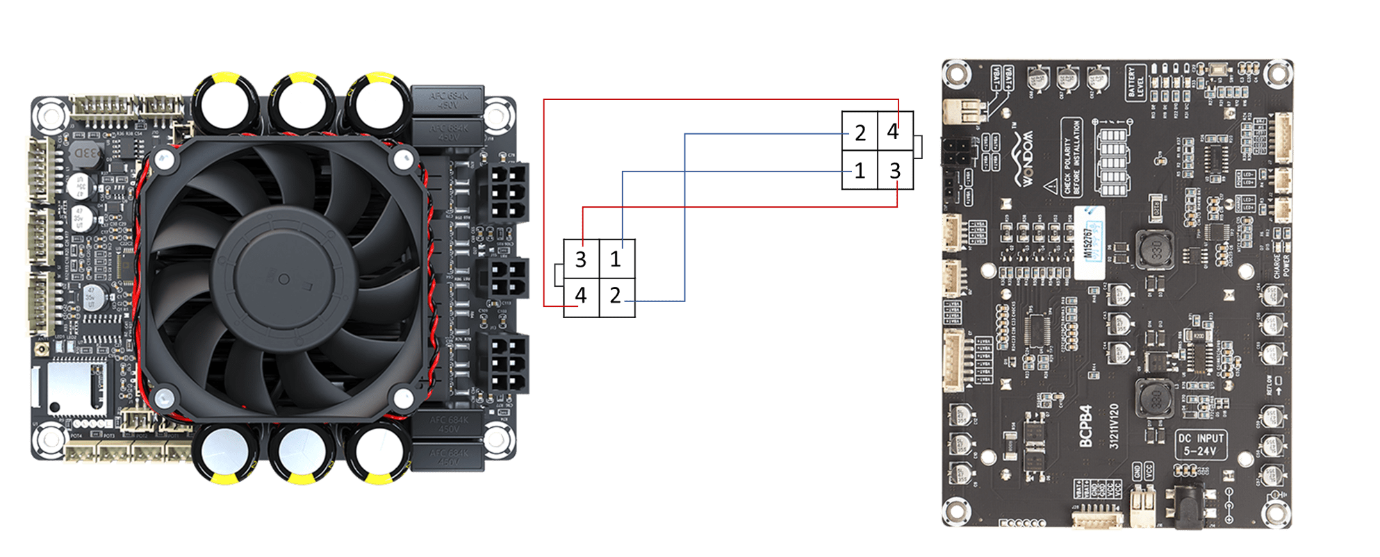 Hello, is the new (JAB5 4 X 100 WATT CLASS D AUDIO AMPLIFIER BOARD